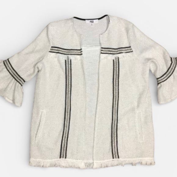 Jack by BB Dakota Fringe Open Front Cardigan Size Small - Picture 7 of 10